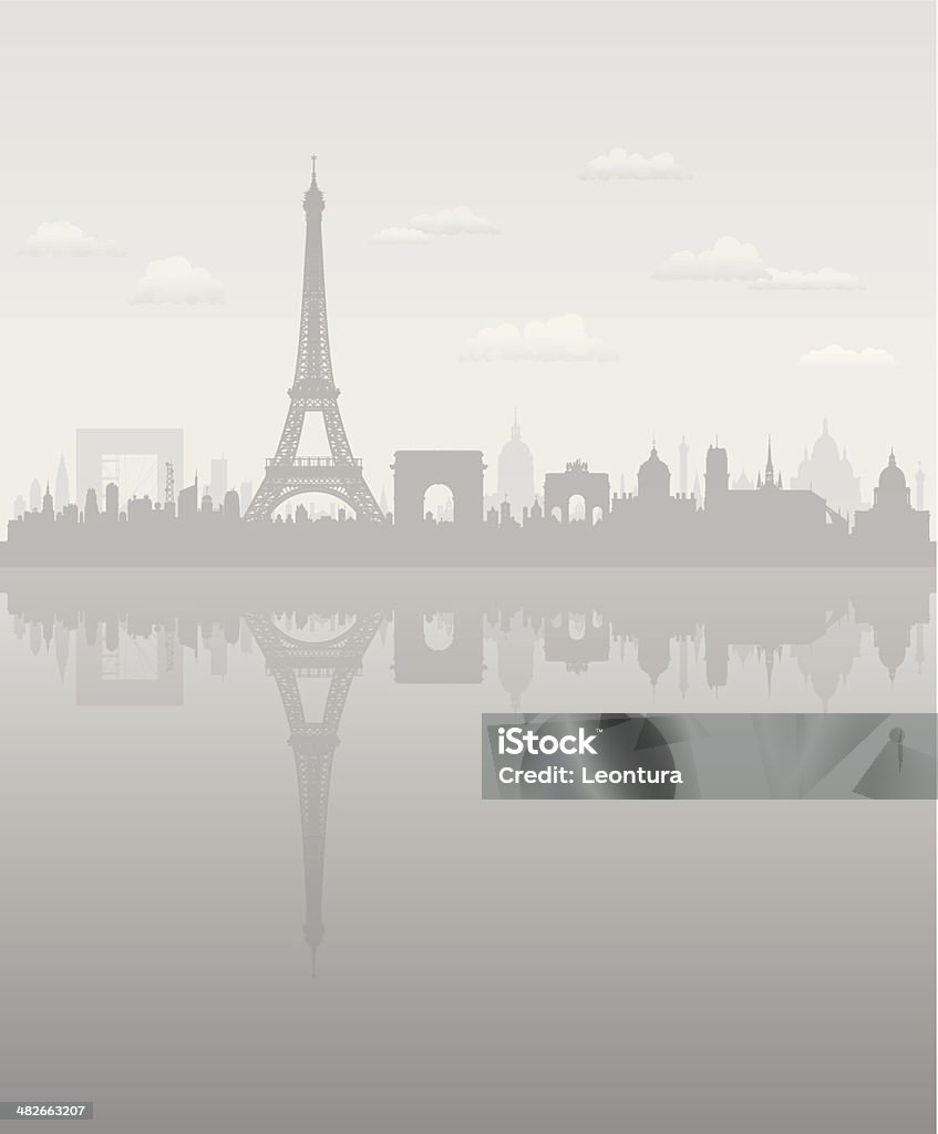 Inquinato Parigi - arte vettoriale royalty-free di Ambientazione esterna