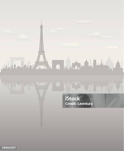 Polluted 파리 7월 기념비에 대한 스톡 벡터 아트 및 기타 이미지 - 7월 기념비, 개선문, 개선문-파리