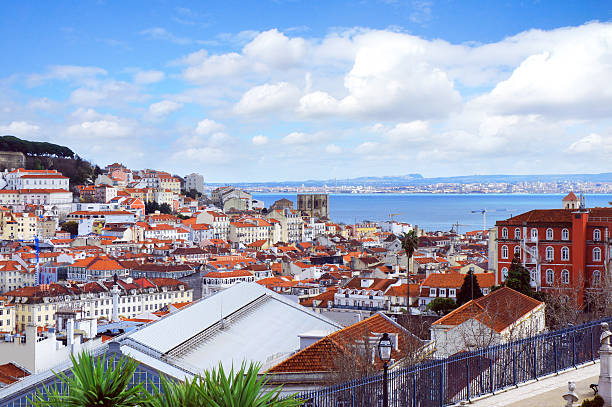 istock Lisbon city spring skyline from park Gloria viewpoint 482663536