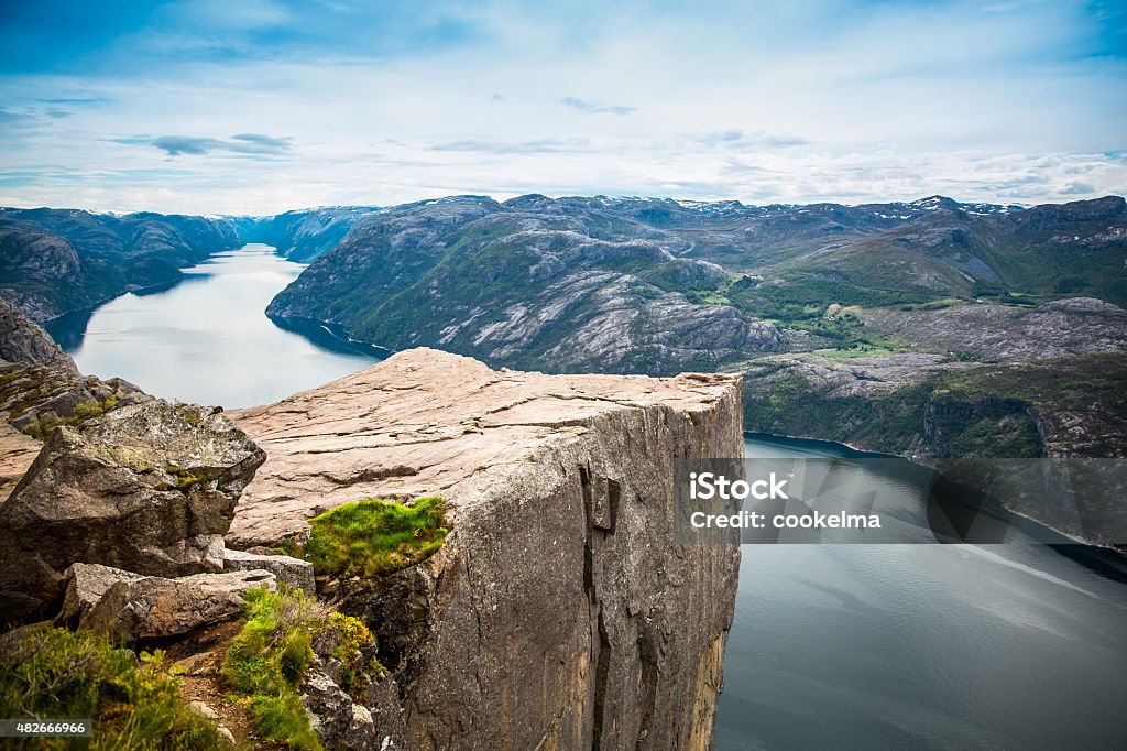 Preikestolen ou Prekestolen - Photo de Falaise libre de droits