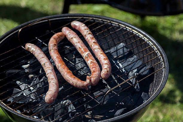istock hot grill sausage barbeque on lattice 482667942