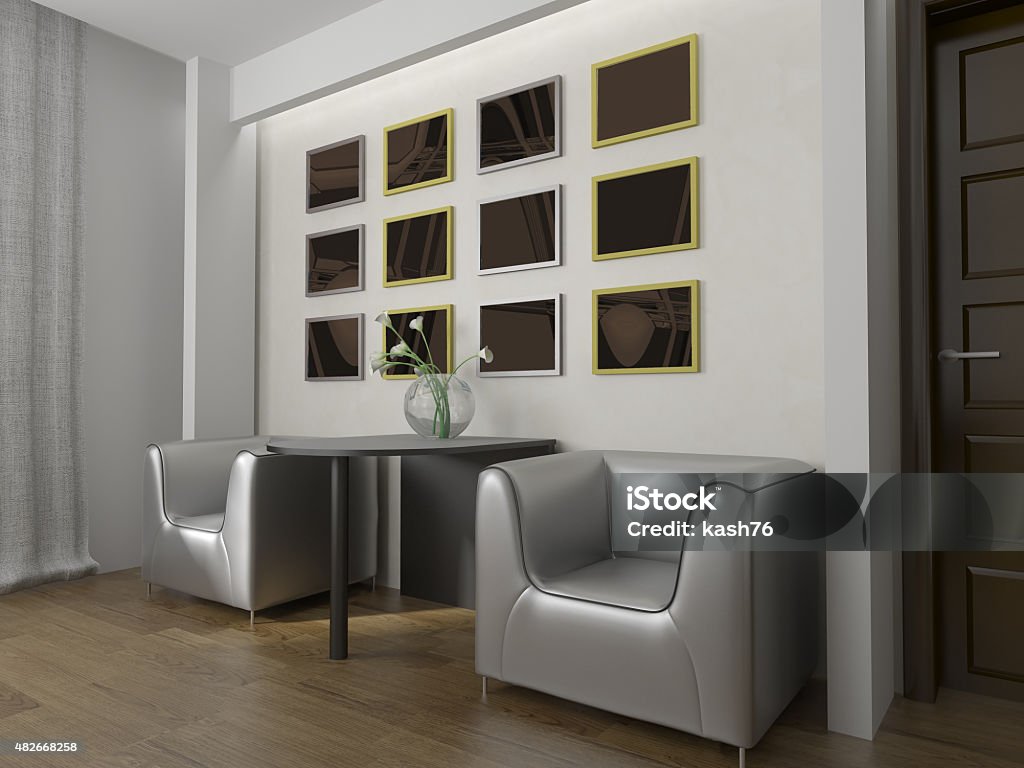 place for rest place for rest in modern interior 3d image 2015 Stock Photo