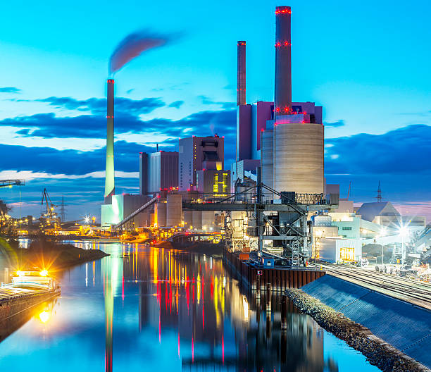 istock Panorama View of Coal Power Plant at Night 482670571