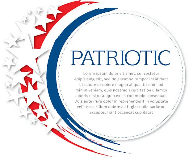 Vector illustration of Patriotic Flyer