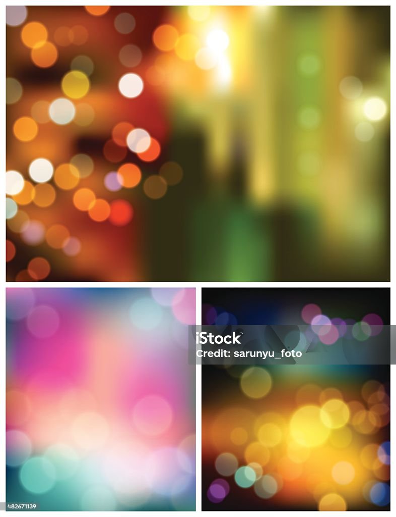 Abstract bokeh three collections background Abstract bokeh three collections background, vector illustration Abstract stock vector