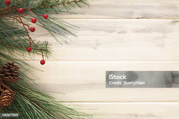 Rustic Christmas Stock Photo - Download Image Now - Backgrounds, Christmas, Holiday - Event