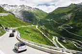 View on the Furkapass and streamers