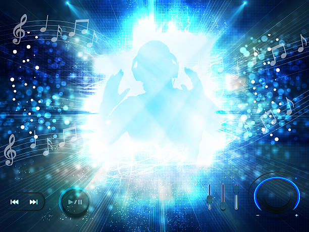 istock dj loves music and having party with player buttons 482672529