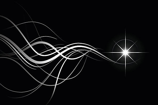 Shooting Star In Elegance Vector Background  north star stock illustrations