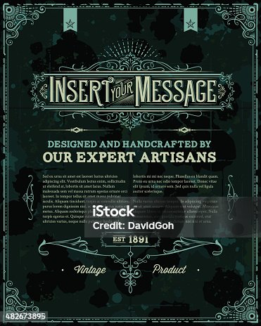 istock Vintage Poster Template 482673895