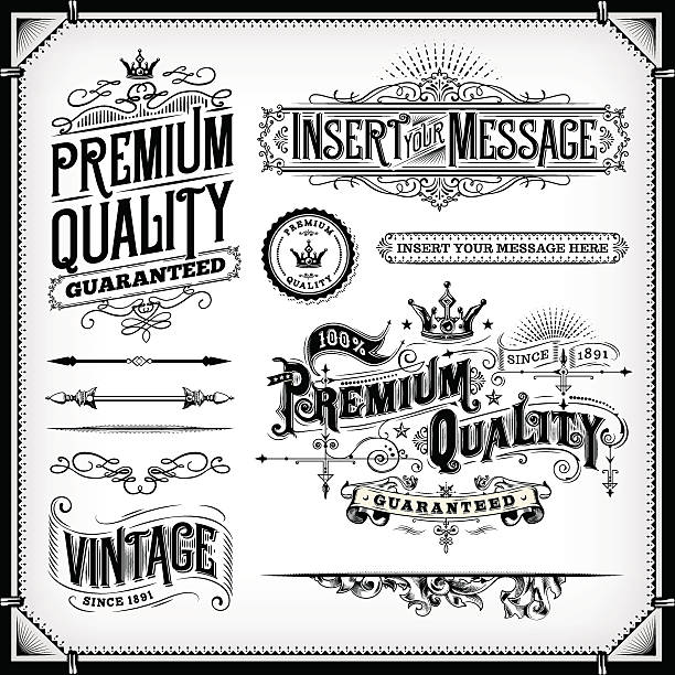 Ornate Frames and Banners A collection of vintage styled ornate frames and banners. EPS 10 file, with transparencies, layered & grouped,  baroque style stock illustrations