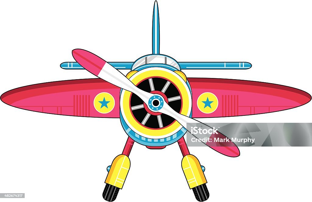 Cartoon Plane Stock Illustration - Download Image Now - Airplane, Front  View, Illustration - iStock