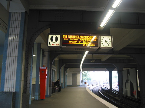 Mundsburg subway-station, underground-station