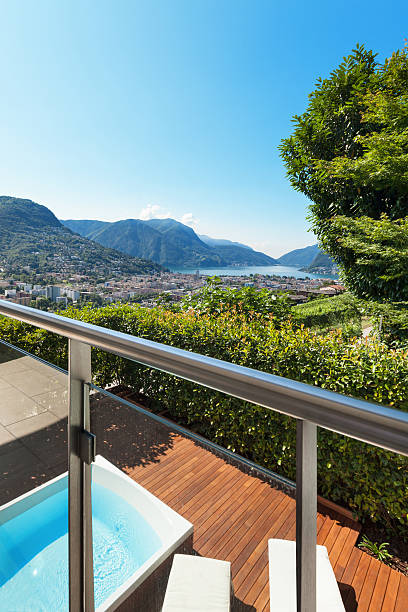 istock terrace with hot tub 482675374