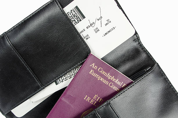 istock Boarding Pass and Irish Passport 482675469