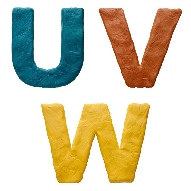 istock Colour plasticine letter isolated on a white background 482676695