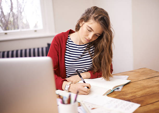 istock She's got a way of studying that works for her 482682532