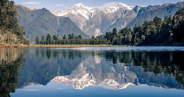 istock Lake Matheson Reflections Panorama, New Zealand 482685916