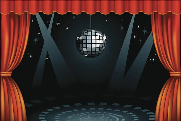 Vector illustration of Stage Mirrorball