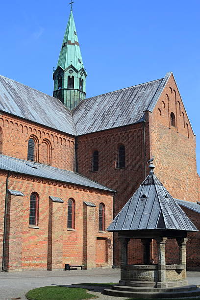 sorø kirke igreja - church romanesque denmark danish culture - fotografias e filmes do acervo