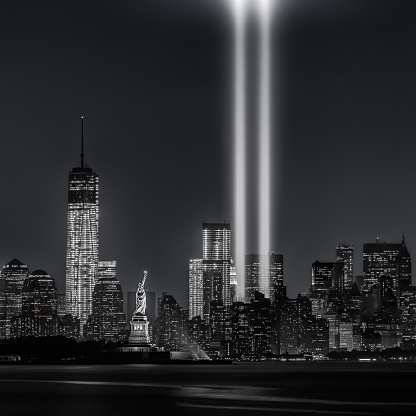 12 años later.Tribute en luces, 9/11 photo