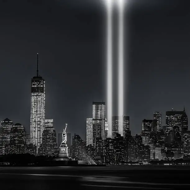 Photo of 12 years later...Tribute in Lights, 9/11