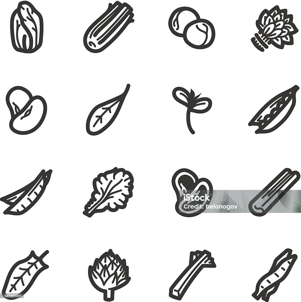 Légumes icônes-Série Bazza - clipart vectoriel de Icône libre de droits