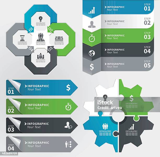 Infografica Concetto Elemento - Immagini vettoriali stock e altre immagini di Affari - Affari, Affari finanza e industria, Affari internazionali