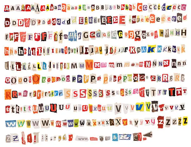 Photo of Colorful Alphabet – from Newspapers and Magazines