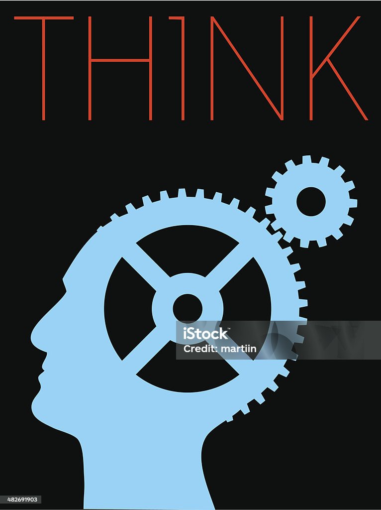 Design Background Think Vector Minimal Design Think Stock Illustration - Download Image Now ...