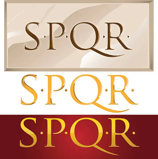 Vector illustration of romans symbol