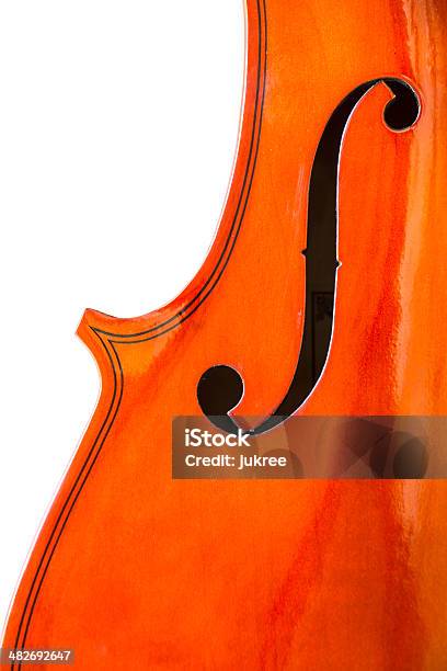 Violin Isolated On A White Background Stock Photo - Download Image Now - Arts Culture and Entertainment, Convex, Copy Space