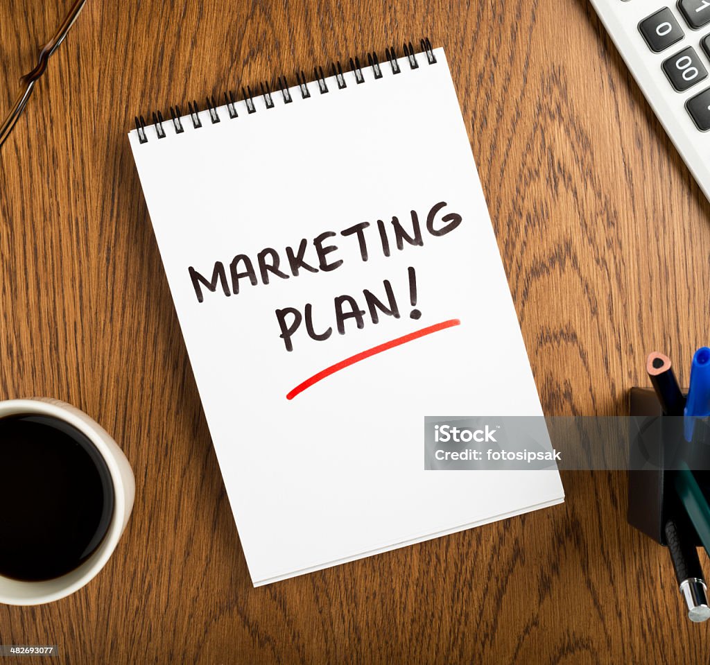 Piano di marketing - Foto stock royalty-free di Affari