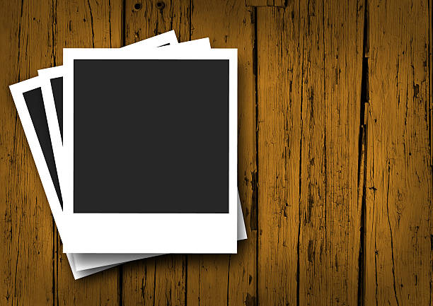 istock Blank Vintage Photo Frame On Wood 482694249
