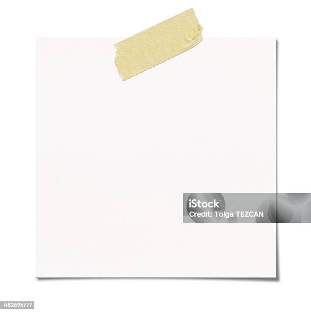 Papel En Blanco Foto de stock y más banco de imágenes de Cinta adhesiva - Cinta adhesiva, Papel cortado, Papel
