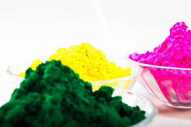 holi colors in bowl, for celebration