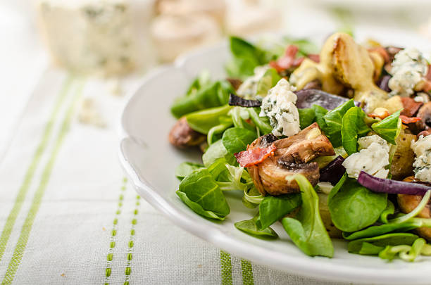 istock Salad with new potatoes and blue cheese 482704586