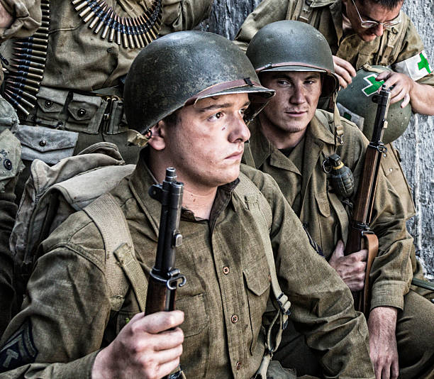 istock Anxious Young World War Two US Army Soldier 482704908