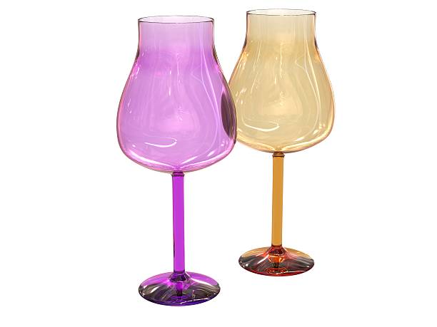 istock set of two glasses in blue and green 482706252