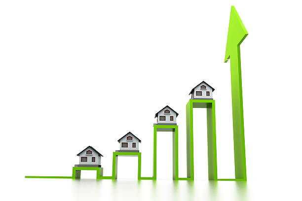 istock Graph of the housing market 482708237