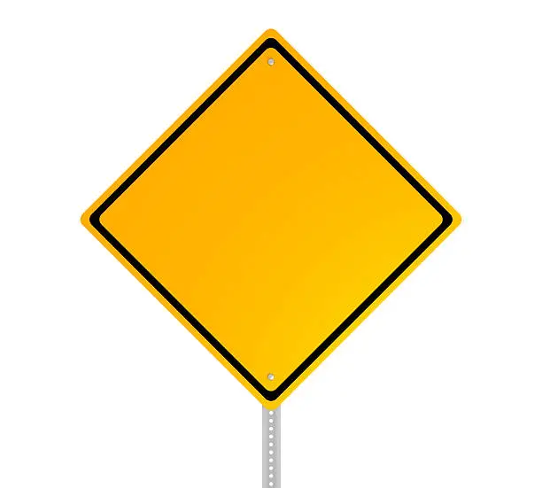 Photo of Blank Road Sign