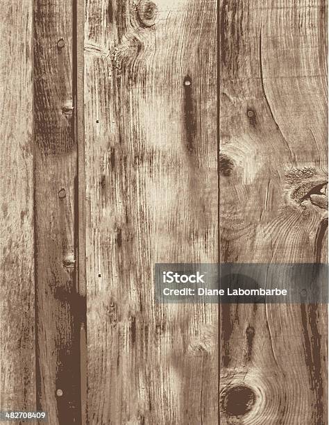 Old Grunge Wood Boards Empty Vertical Planks Stock Illustration - Download Image Now - Wood - Material, Old, Wood Grain