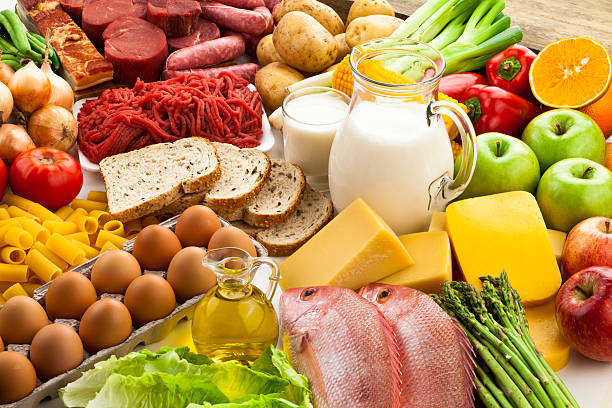 istock Table filled with different types of foods 482708811