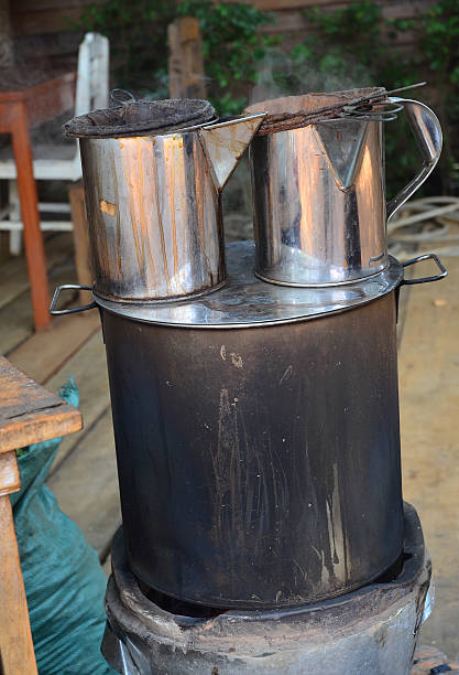 istock Traditional brewed coffee over charcoal stove 482709823
