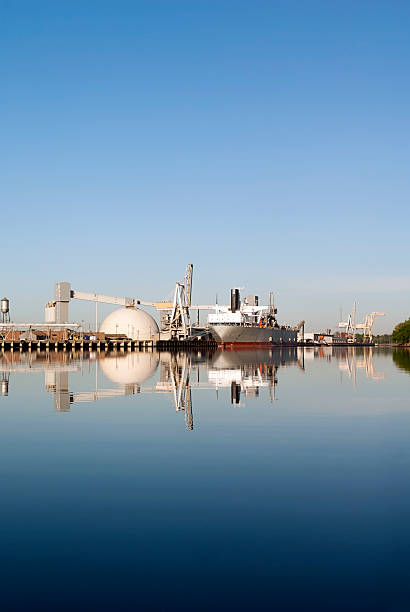 istock Reflection of Maritime Shipping Port 482710975