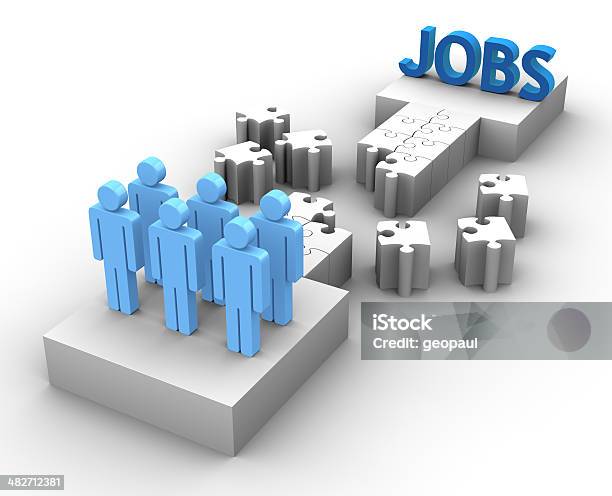 Jobless - Fotografias de stock e mais imagens de Conexão - Conexão, Emprego e trabalho, Figura para recortar