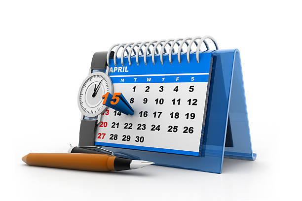 istock Tax day calender 482713211