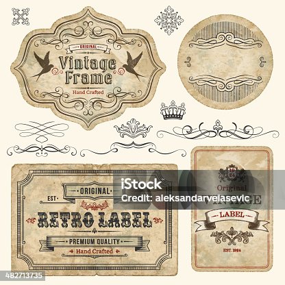 istock Vintage Labels 482713735