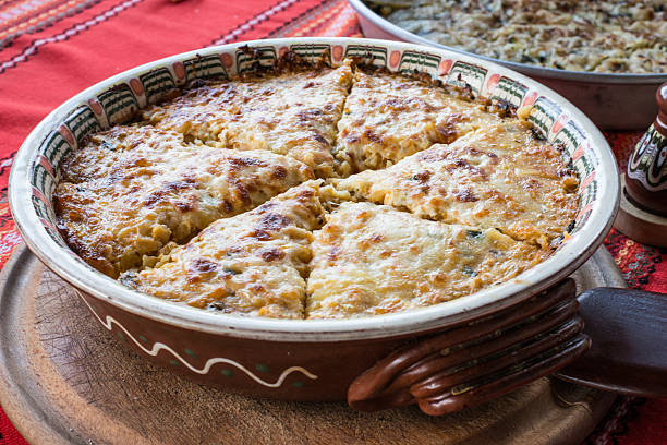 istock Potato pie with vegetables and cheese. Bulgarian national dish 482721014
