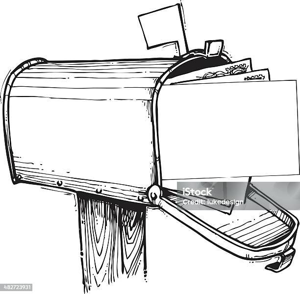 Mailbox Piena Di Posta - Immagini vettoriali stock e altre immagini di Cassetta delle lettere - Cassetta delle lettere, Concetti, Corrispondenza